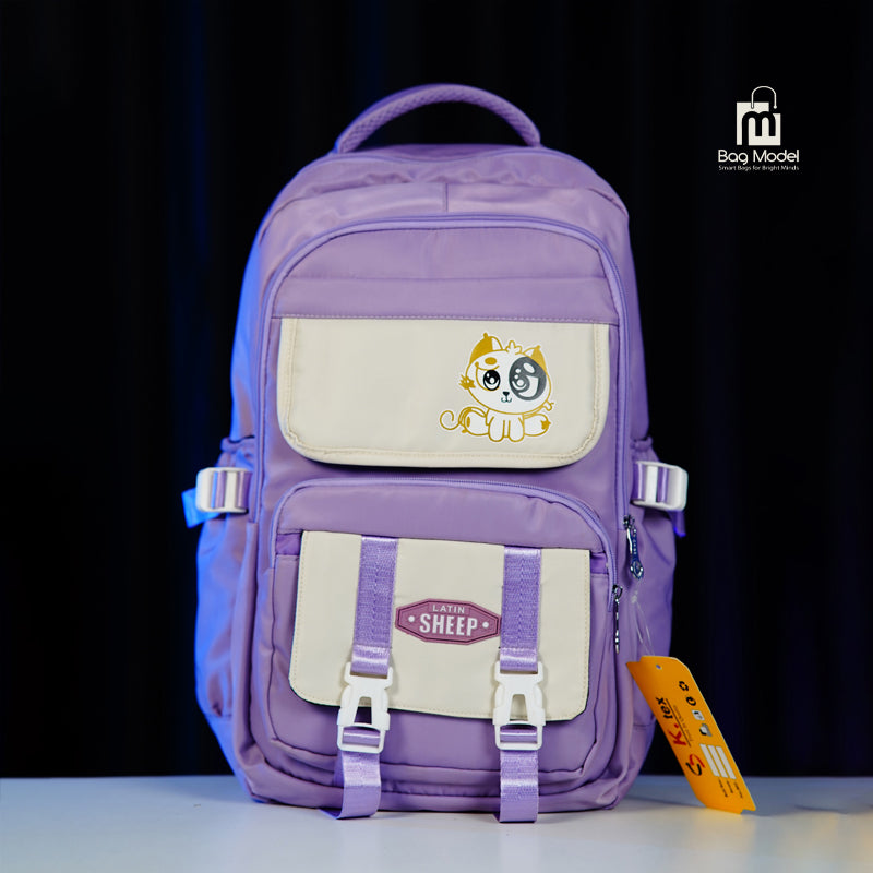 Girls School Backpack – Premium Light Purple | Stylish, Spacious &amp; Durable