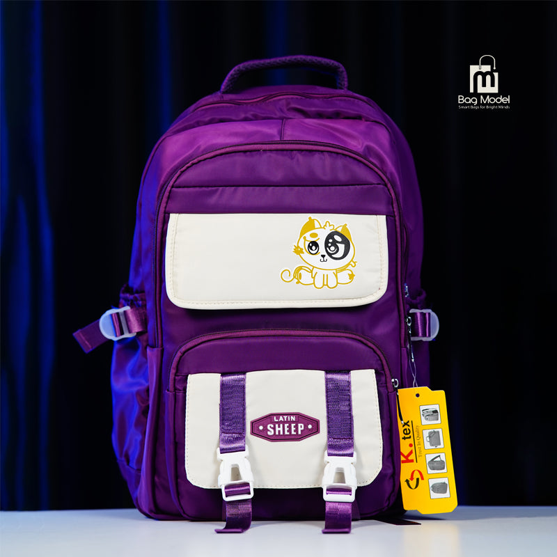 Girls School Backpack – Dark Purple | Premium, Elegant & Ultra Durable